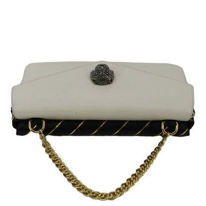 GUCCI Thiara Medium Double Smooth Leather Satchel Bag White/Black 524822
