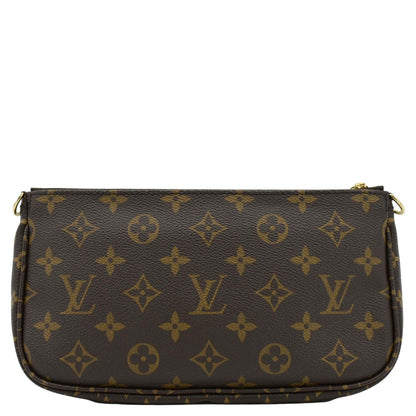 LOUIS VUITTON Multi Pochette Accessoires Monogram Canvas Crossbody Bag Pink