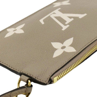 LOUIS VUITTON NeoNoe Bicolor Monogram Empreinte Pouch Cream