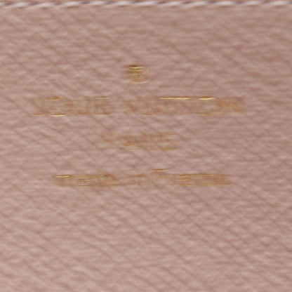 LOUIS VUITTON Damier Azur Zippy Wallet Rose ballerine