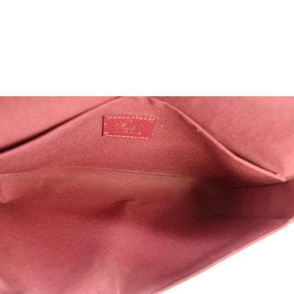 LOUIS VUITTON Felicie Pochette Monogram Canvas Crossbody Bag Brown