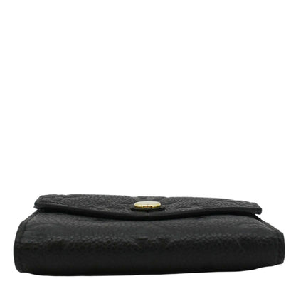 LOUIS VUITTON Victorine Monogram Empreinte Wallet Black