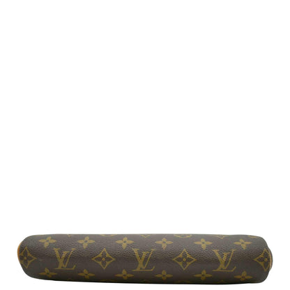 LOUIS VUITTON Pochette Eva Monogram Canvas Crossbody Bag Brown