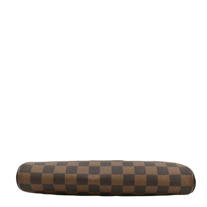 LOUIS VUITTON Pochette Eva Damier Ebene Shoulder Bag Brown