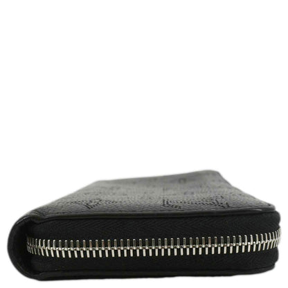 LOUIS VUITTON Mahina Leather Zippy Wallet Galet Black