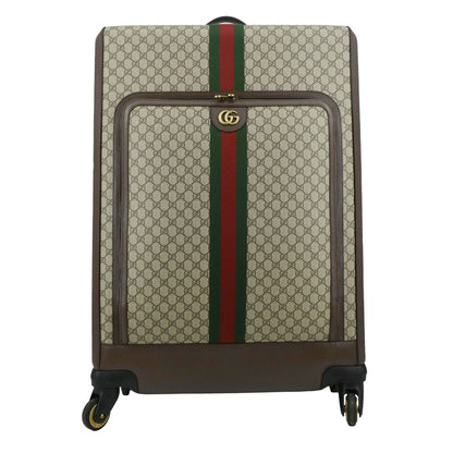 GUCCI Ophidia Trolley GG Supreme Canvas Travel Bag Beige 728305