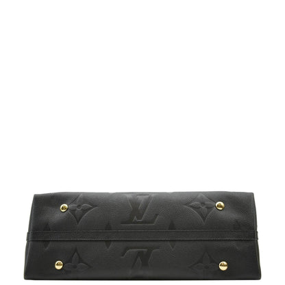 LOUIS VUITTON Carryall MM Empreinte Leather Shoulder Bag Black