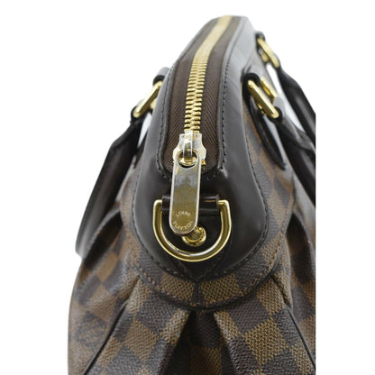 LOUIS VUITTON Trevi PM Damier Ebene Satchel Shoulder Bag Brown