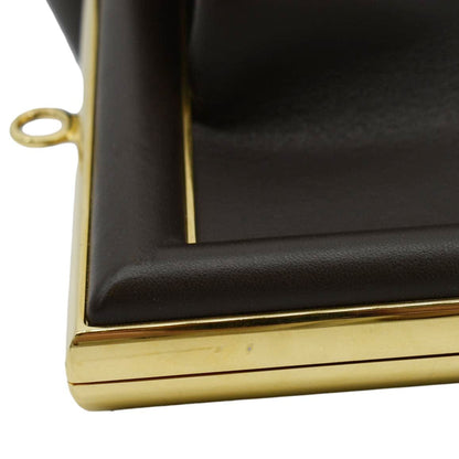 FENDI First Medium Leather Shoulder Bag Dark Brown
