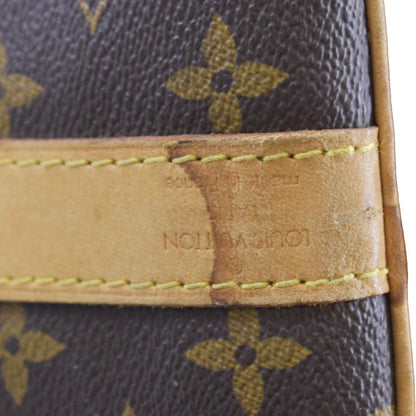 LOUIS VUITTON Keepall 60 Bandouliere Monogram Canvas Travel Bag Brown