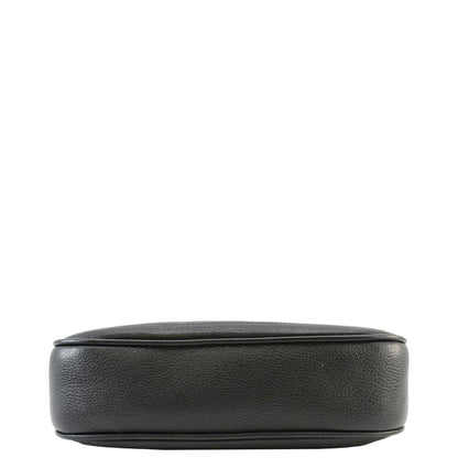 GUCCI Aphrodite Small Leather Shoulder Bag Black 731817