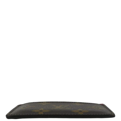 LOUIS VUITTON Monogram Canvas Card Holder Cerise