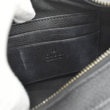 GUCCI Aphrodite Small Leather Shoulder Bag Black 731817