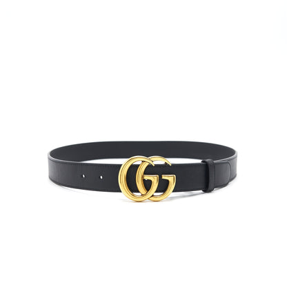 Gucci Leather Belt with Double G buckle
