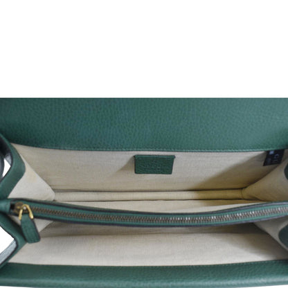 GUCCI Dionysus Small Leather Shoulder Bag Emerald Green 400249