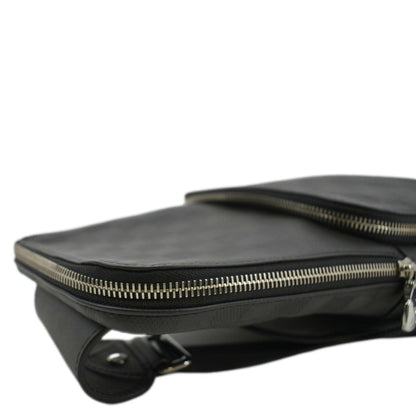 LOUIS VUITTON Avenue Sling Damier Infini Backpack Bag Black