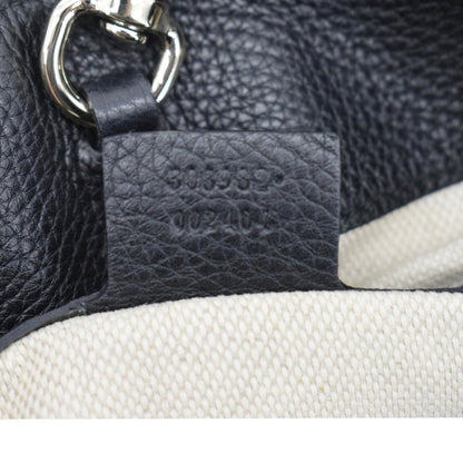 Gucci Soho Medium Pebbled Leather Shoulder Bag Black 308982