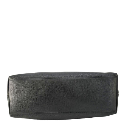 Gucci Soho Medium Pebbled Leather Shoulder Bag Black 308982