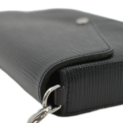 LOUIS VUITTON Felicie Epi Leather Pochette Crossbody Bag Black