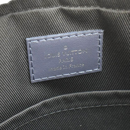 LOUIS VUITTON Duo Monogram Shadow Leather Shoulder Navy Blue