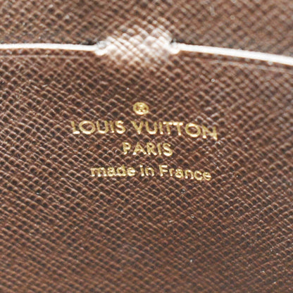 LOUIS VUITTON Toiletry Pouch On Chain Monogram Canvas Clutch Brown