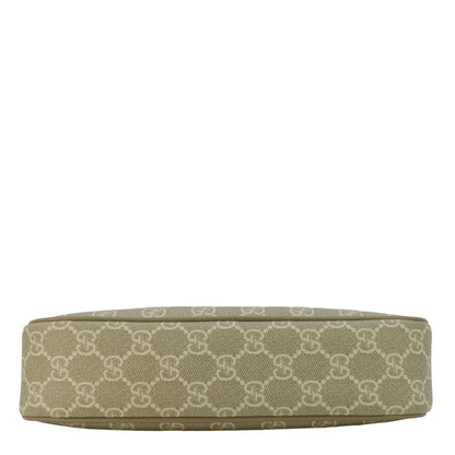 GUCCI Ophidia Web Small GG Supreme Canvas Shoulder Bag Beige 735132