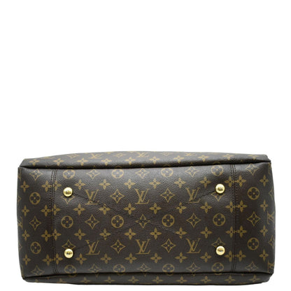 LOUIS VUITTON Artsy MM Monogram Canvas Hobo Bag Brown