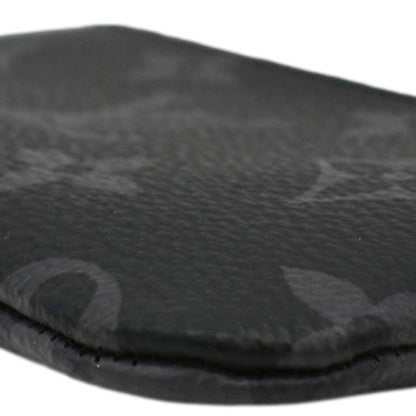 LOUIS VUITTON Monogram Reverse Eclipse Key Pouch Black