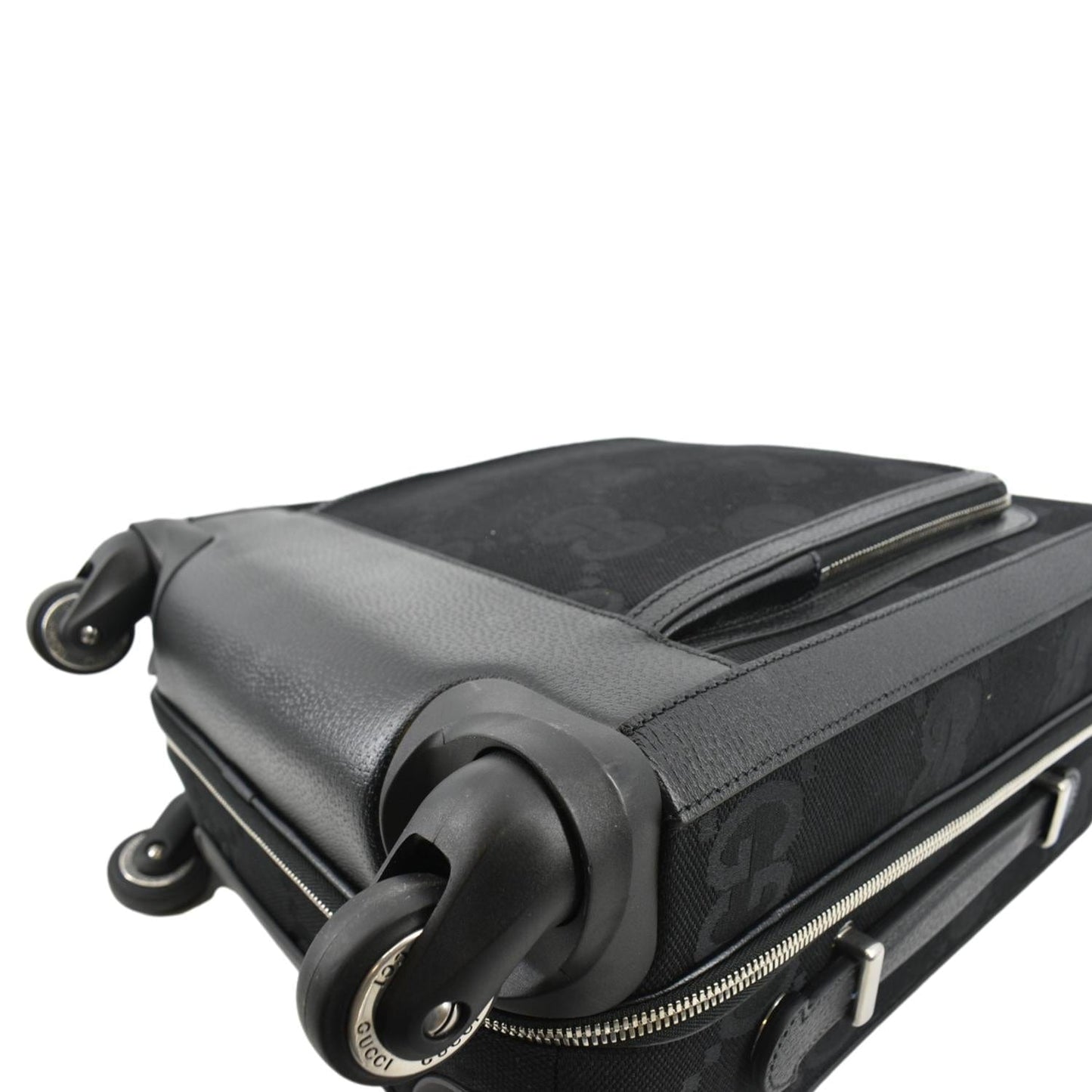 GUCCI Small Cabin Trolley Jumbo GG Supreme Canvas Travel Bag Black 451003