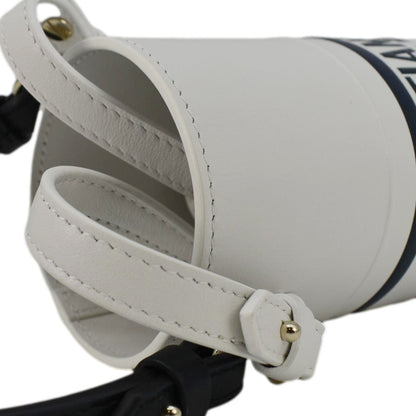 Christian Dior Vibe Bottle Holder Printed Leather Crossbody Bag White
