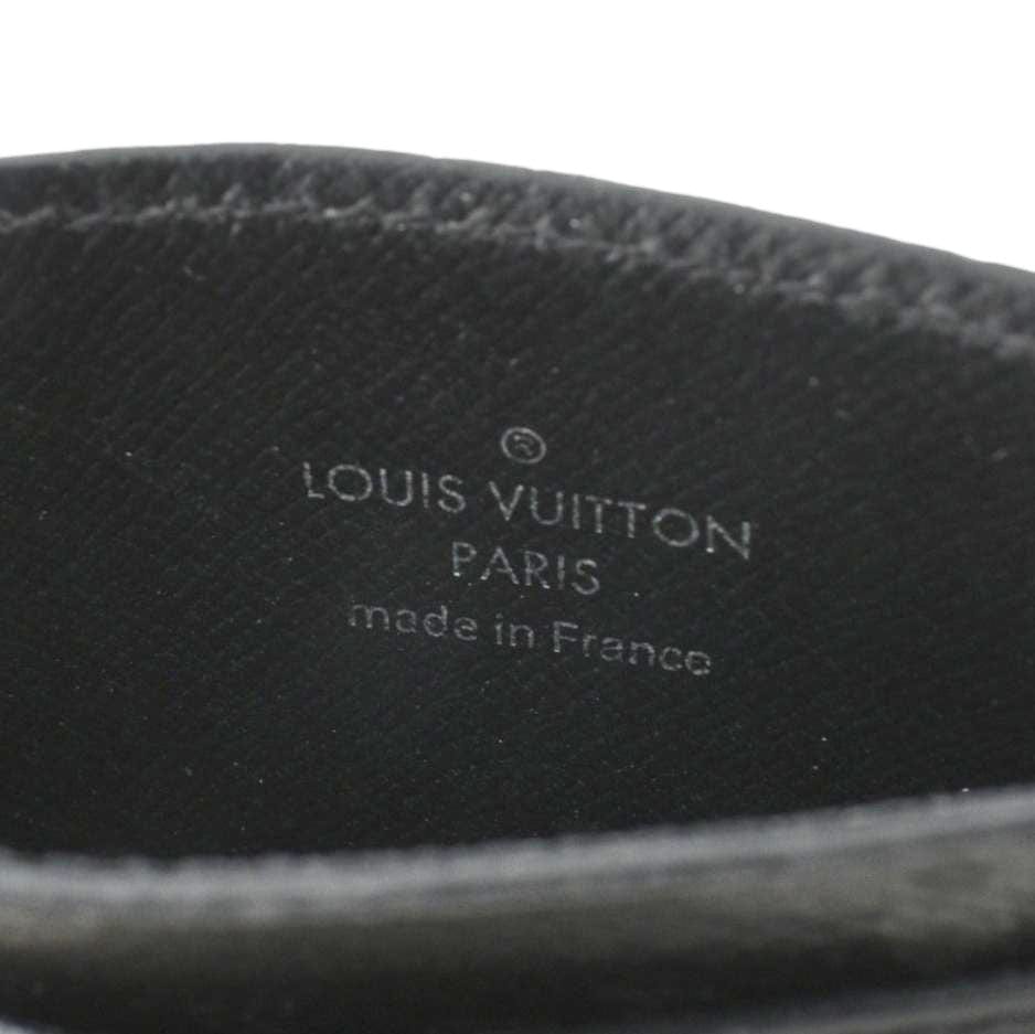 LOUIS VUITTON Monogram Eclipse Card Holder Black