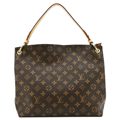 LOUIS VUITTON Graceful PM Monogram Canvas Hobo Shoulder Bag Brown