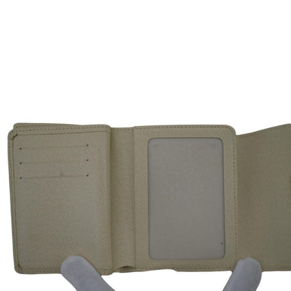 LOUIS VUITTON Koala Damier Azur Wallet White