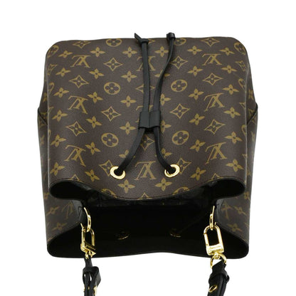 LOUIS VUITTON Neonoe Monogram Canvas Shoulder Bag Brown