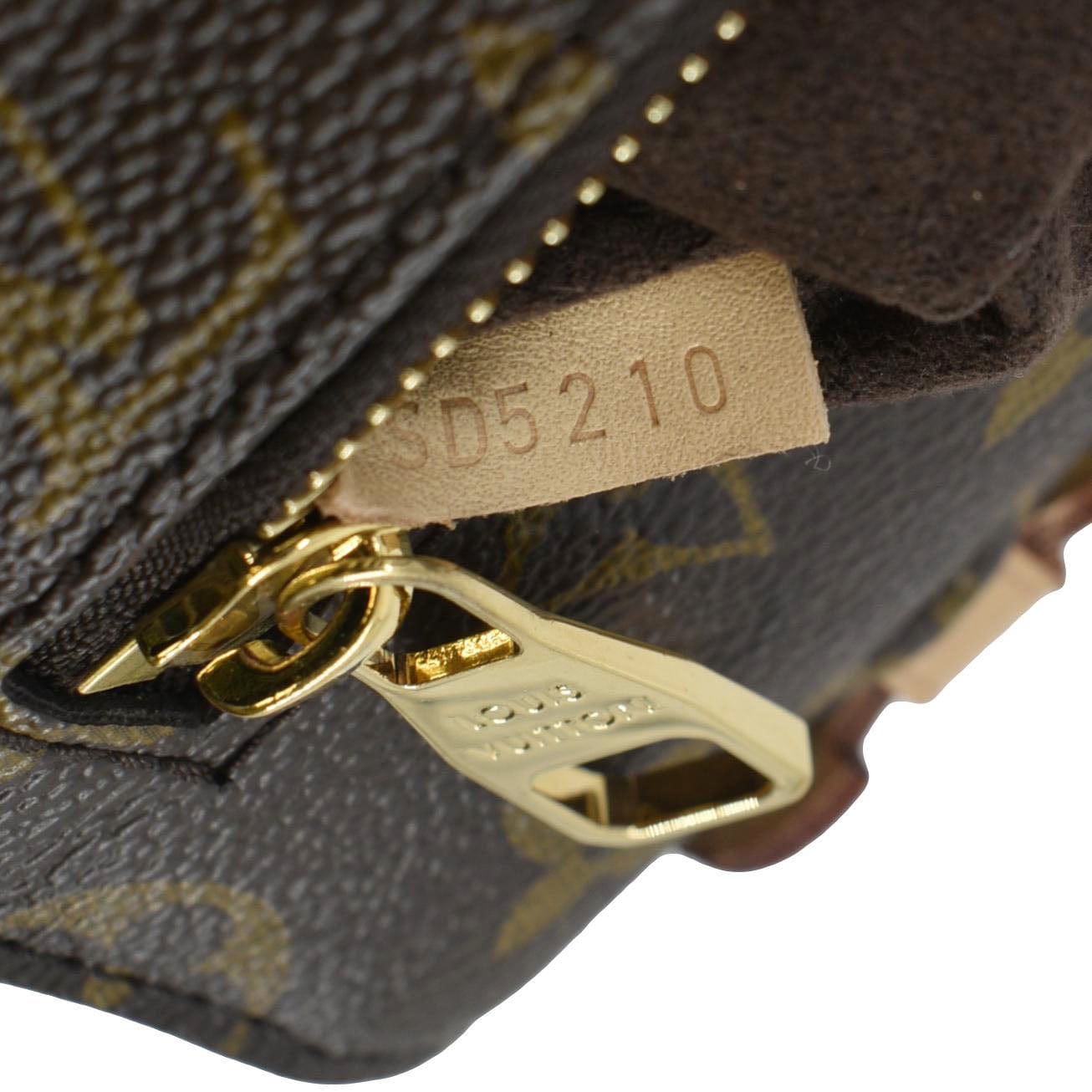 LOUIS VUITTON Metis Pochette Monogram Canvas Crossbody Bag Brown