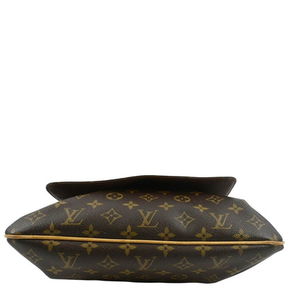 LOUIS VUITTON Musette Salsa GM Monogram Canvas Crossbody Bag Brown