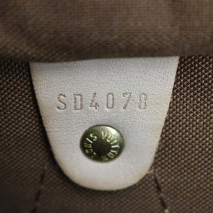 LOUIS VUITTON Roses Speedy 30 Monogram Canvas Satchel Bag Brown