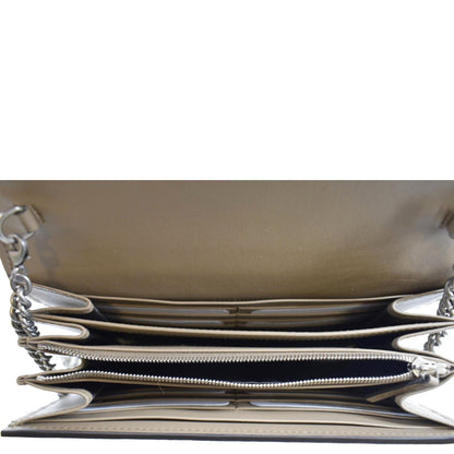 GUCCI Dionysus GG Supreme Crossbody Chain Wallet Beige 401231