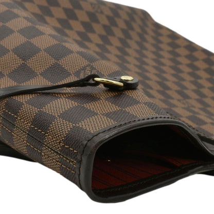 LOUIS VUITTON  Neverfull MM Damier Ebene Tote Bag Brown