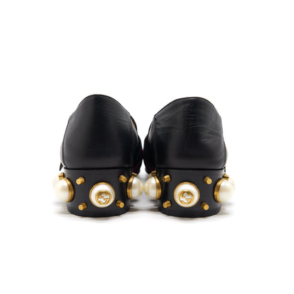 Gucci Leather Mini Heel Loafer Size 35.5
