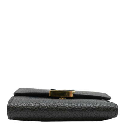 LOUIS VUITTON Capucines XS Taurillon leather Wallet Black