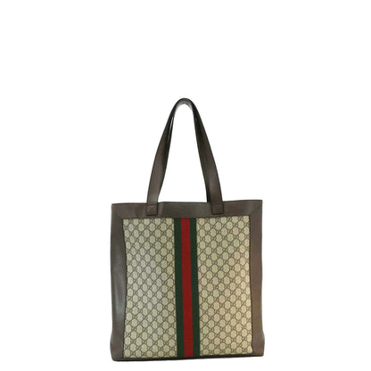 GUCCI Ophidia Soft Large GG Supreme Web Canvas Tote Bag Beige 519335