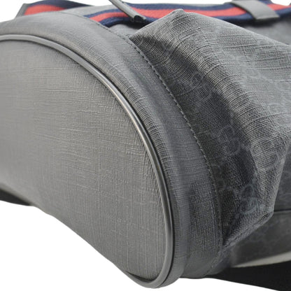 GUCCI GG Supreme Canvas Backpack Black 495563