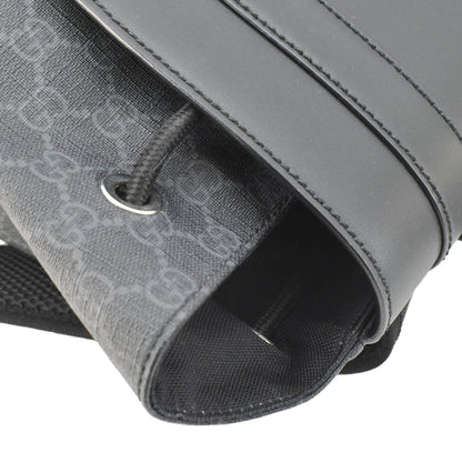 GUCCI GG Supreme Canvas Backpack Black 495563