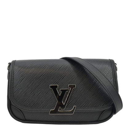 LOUIS VUITTON Buci Epi Grained Leather Shoulder Bag Black
