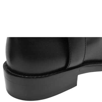 LOUIS VUITTON Westside Flat High Leather Boot Noir Black