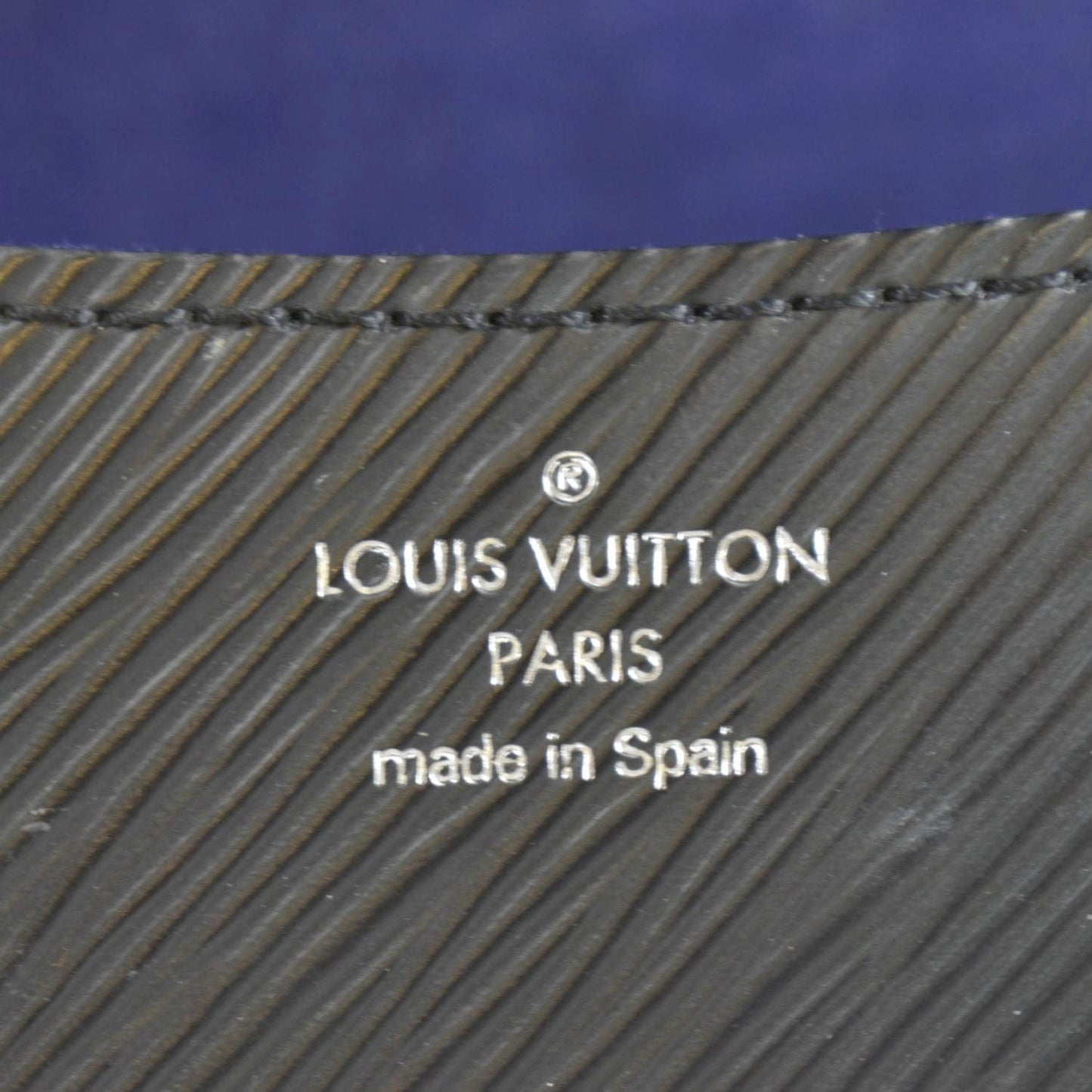 LOUIS VUITTON Buci Epi Grained Leather Shoulder Bag Black