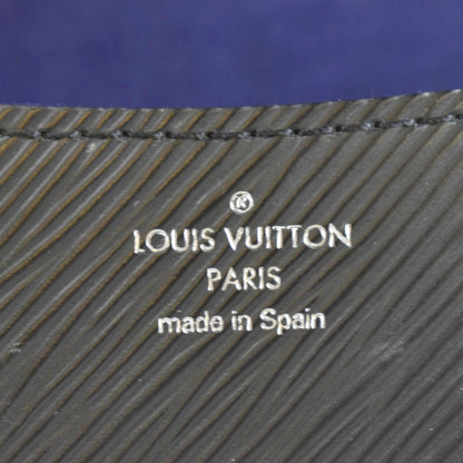 LOUIS VUITTON Buci Epi Grained Leather Shoulder Bag Black