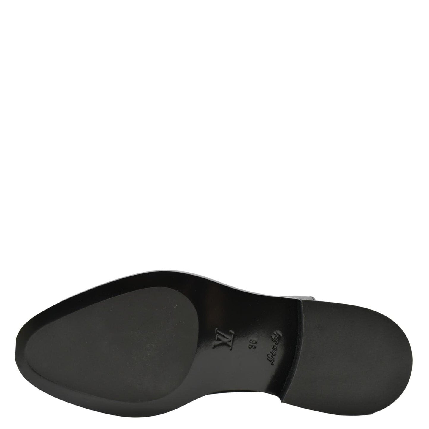 LOUIS VUITTON Westside Flat High Leather Boot Noir Black