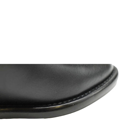 LOUIS VUITTON Westside Flat High Leather Boot Noir Black